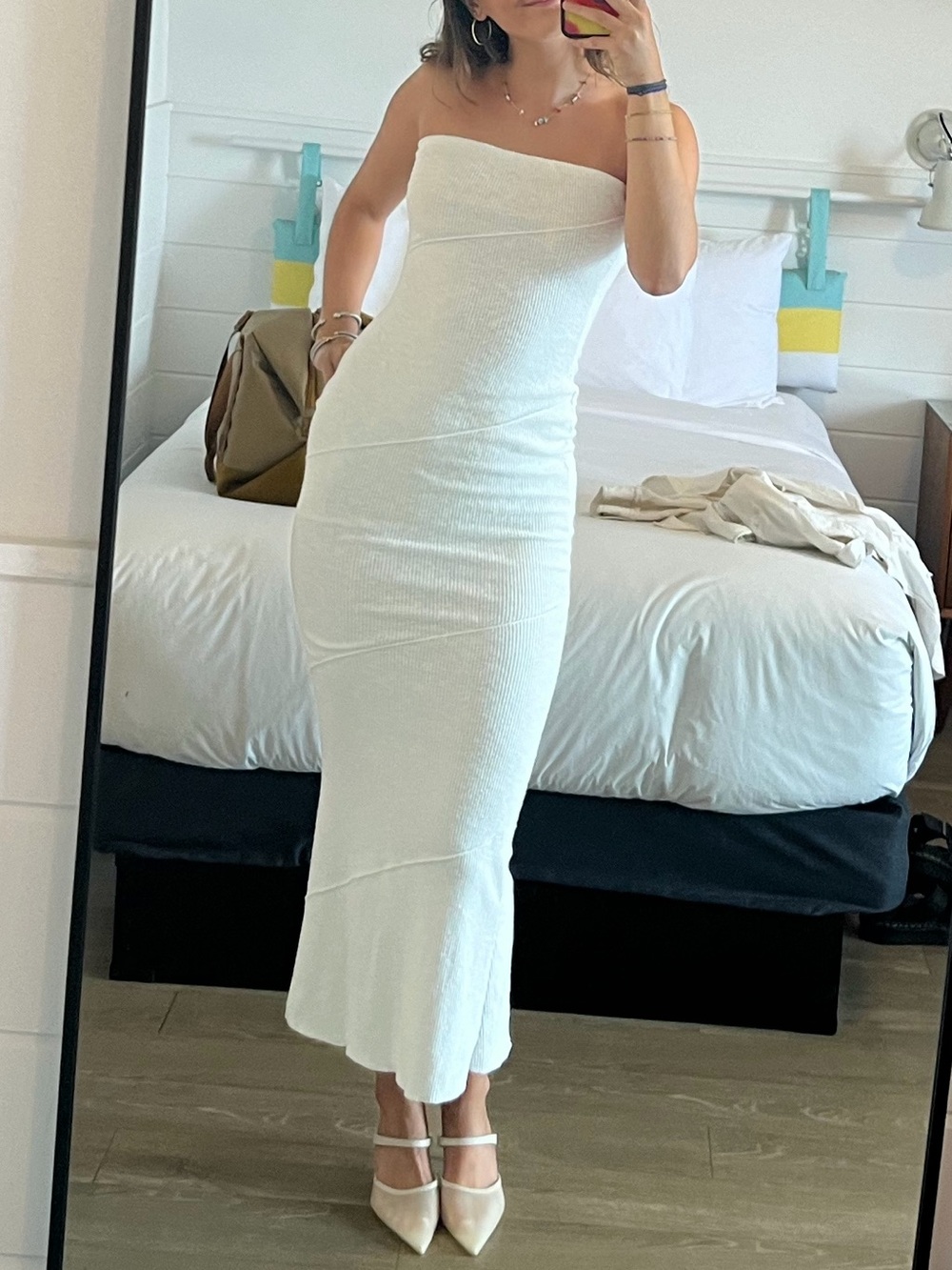 Princess Polly Oscar Midi/ Maxi Dress White Strapless